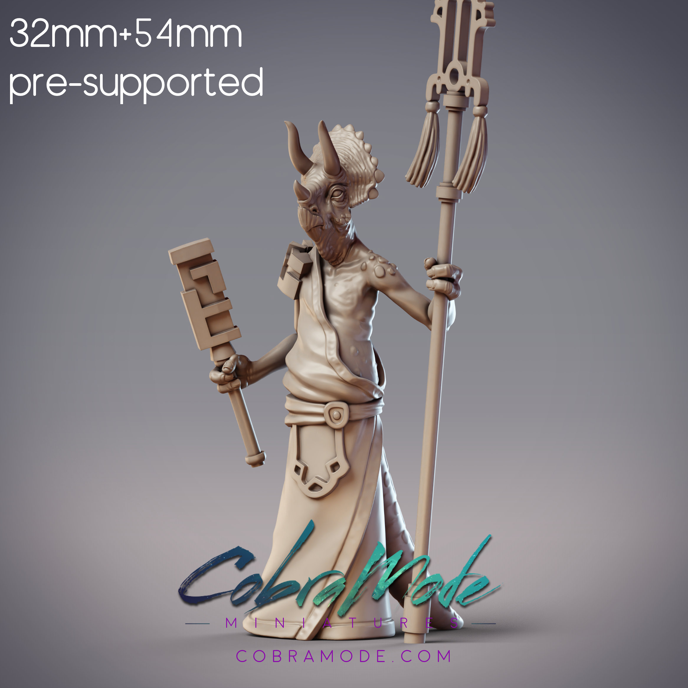 Dinosaur Folk Caster - Solathar, Dinovian Priest (Pre-Supported)